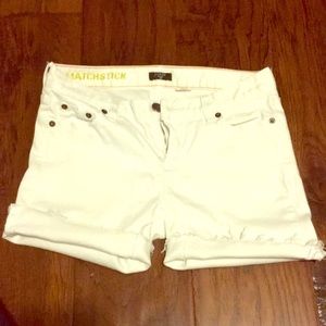 J. Crew Matchstick White Denim Shorts